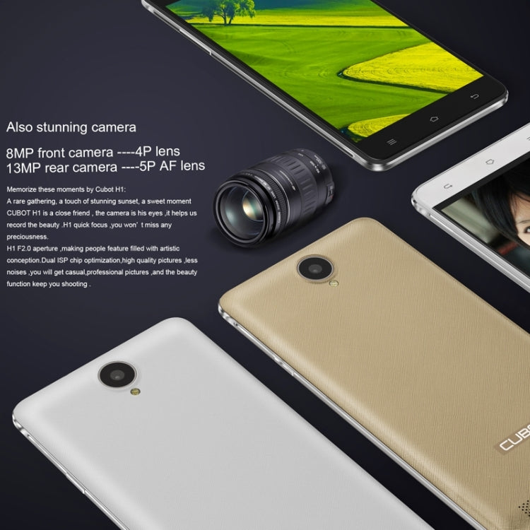 CUBOT H1 16GB, Network: 4G, Infrared Remote Control, 5.5 inch Android 5.1 MTK6735P Quad Core 1.0GHz, RAM: 2GB, GPS, OTG