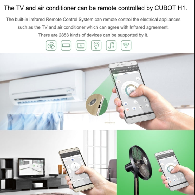 CUBOT H1 16GB, Network: 4G, Infrared Remote Control, 5.5 inch Android 5.1 MTK6735P Quad Core 1.0GHz, RAM: 2GB, GPS, OTG