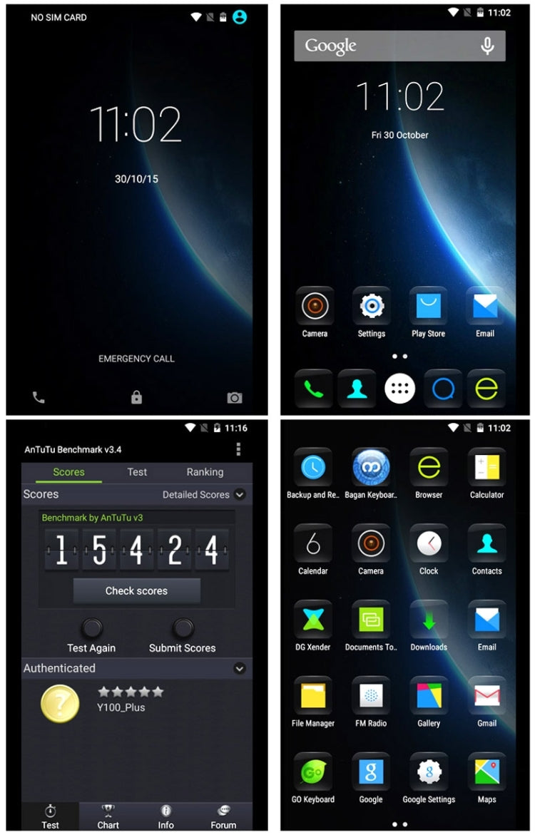 DOOGEE Valencia 2 Y100 Plus 16GB, 5.5 inch OGS Lamination Screen Android 5.1 MT6735 Quad Core 1.0GHz, RAM: 2GB, Network: 4G