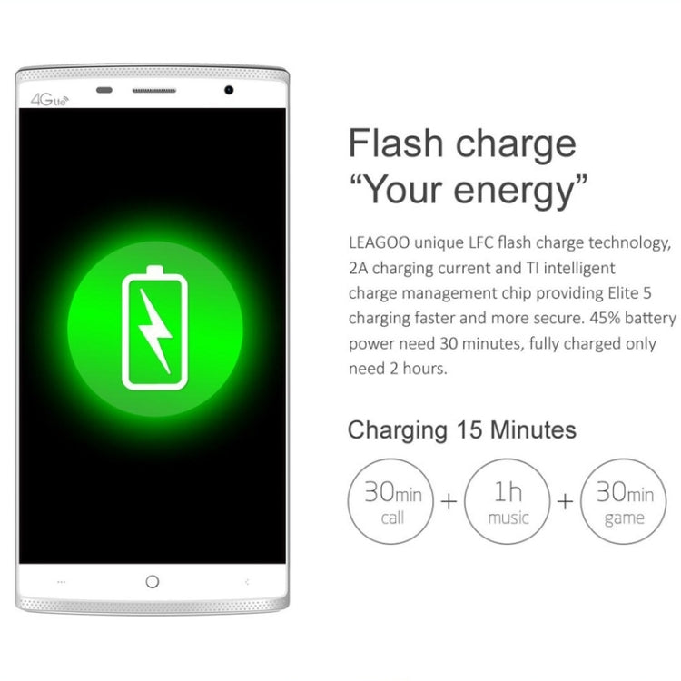 [HK Warehouse] Leagoo Elite 5 16GB, Network: 4G, 5.5 inch Android 5.1, MT6735P Quad Core 1.0GHz, RAM: 2GB(Yellow)