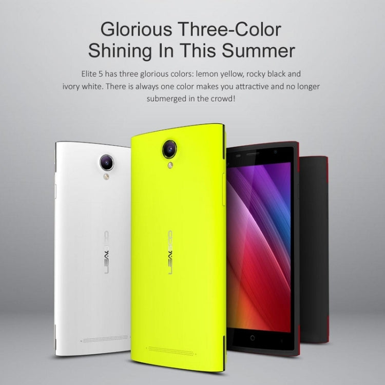 [HK Warehouse] Leagoo Elite 5 16GB, Network: 4G, 5.5 inch Android 5.1, MT6735P Quad Core 1.0GHz, RAM: 2GB(Yellow)