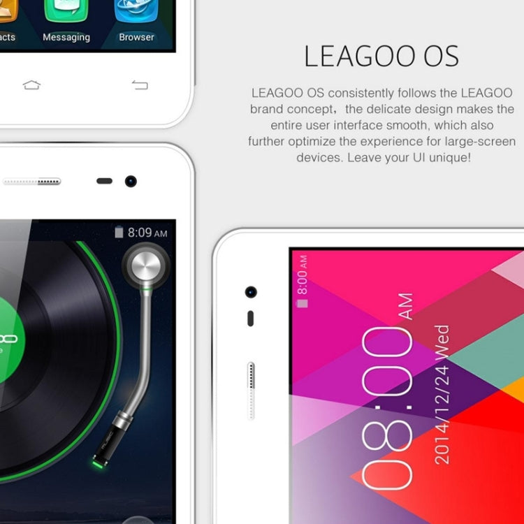 [HK Warehouse] Leagoo Lead 6 3G Network Smart Phone, 4.5 inch Android 4.4, MT6572 Dual Core 1.0GHz, ROM: 4GB