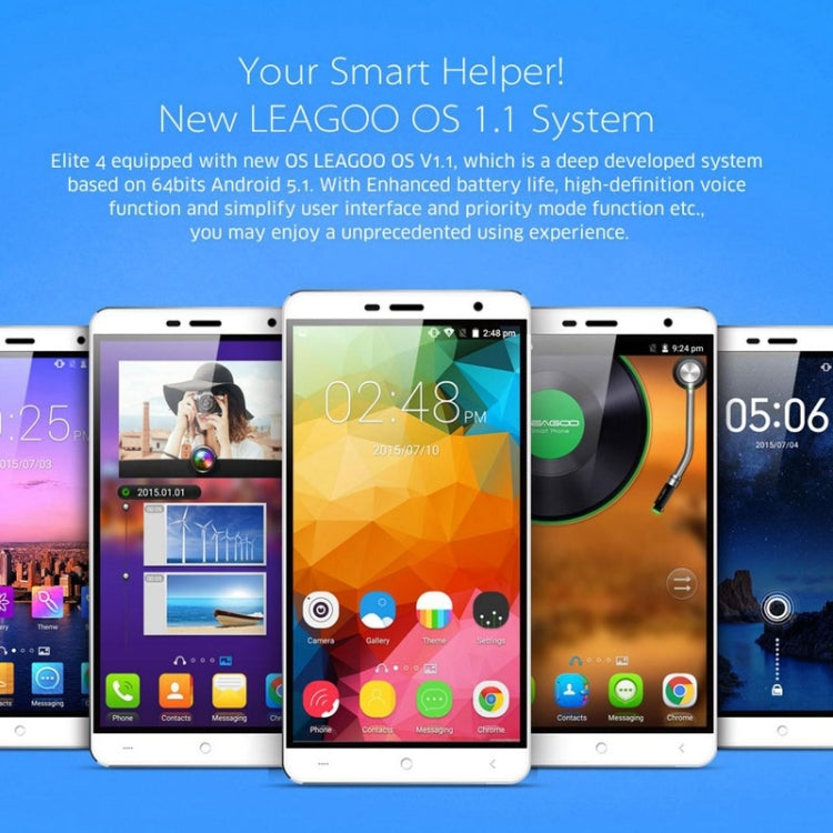 Leagoo Elite 4 16GB, Network: 4G, 5.0 inch Android 5.1, MT6735M Quad Core 1.0GHz, RAM: 1GB