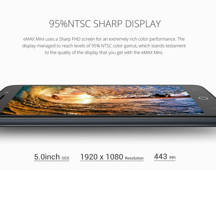 UMI eMAX mini 16GB, Network: 4G, 5.0 inch Android 5.0 MSM8939 Octa Core 1.5GHz, RAM: 2GB