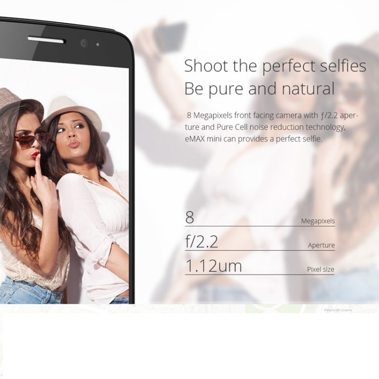 UMI eMAX mini 16GB, Network: 4G, 5.0 inch Android 5.0 MSM8939 Octa Core 1.5GHz, RAM: 2GB