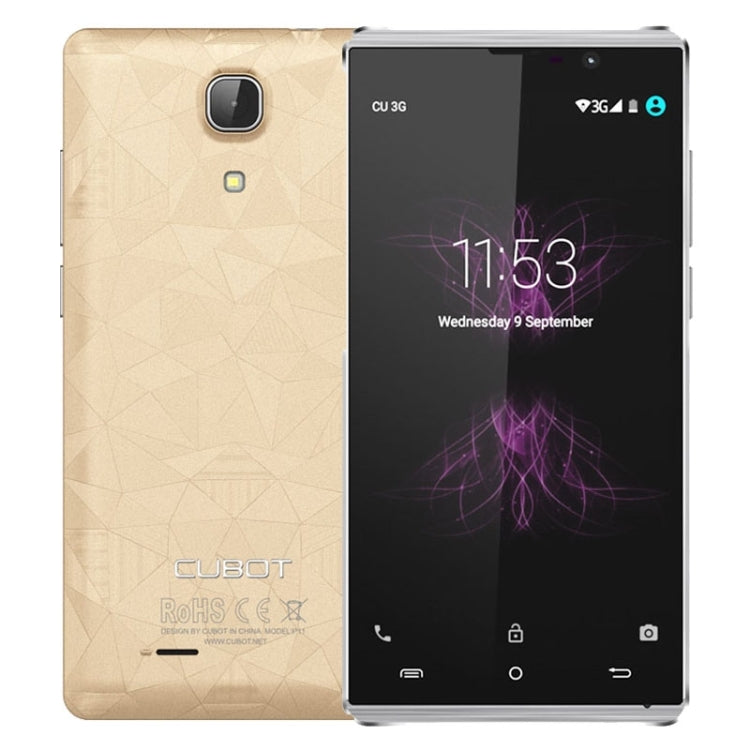 CUBOT P11 8GB, Network: 4G, 5.0 inch Android 5.1 MT6580 Quad Core 1.3GHz, RAM: 1GB, GPS, OTG, HotKnot