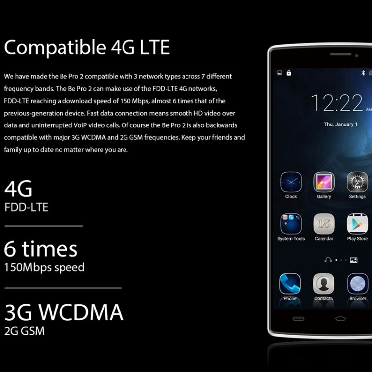 Ulefone Be Pro 2 16GB, Network: 4G, 5.5 inch Android 5.1 MT6735 Quad Core 1.0GHz, RAM: 2GB