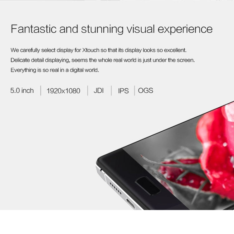 Bluboo Xtouch, 3GB+32GB, 5.0 inch Android 5.1 MT6753 Octa Core 1.3GHz, Network: 4G