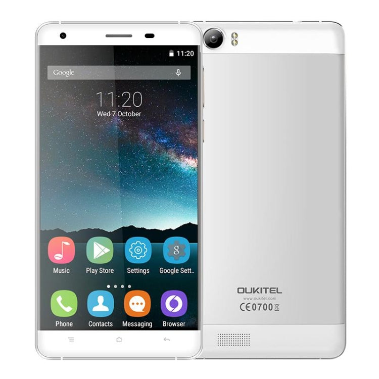 [HK Warehouse] OUKITEL K6000, 2GB+16GB, 6000mAh Large Battery Capacity, 5.5 inch Android 5.1 MTK6735P Quad Core 1.0GHz, Network: 4G
