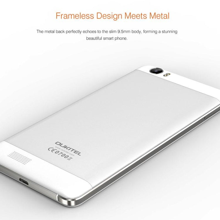 [HK Warehouse] OUKITEL K6000, 2GB+16GB, 6000mAh Large Battery Capacity, 5.5 inch Android 5.1 MTK6735P Quad Core 1.0GHz, Network: 4G