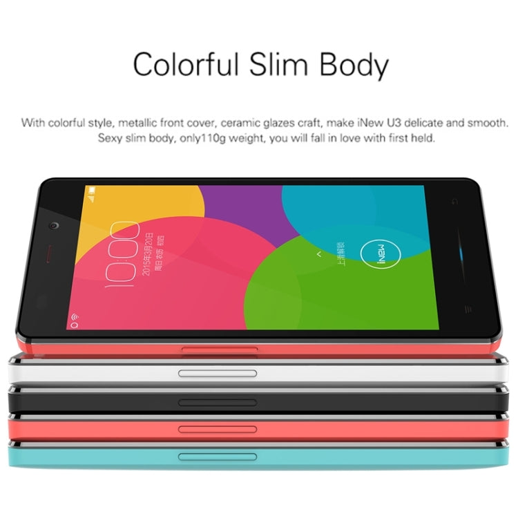 iNew U3 8GB, Network: 4G, 4.5 inch Android 5.1 MTK6735 Quad Core 1.0GHz, RAM: 1GB