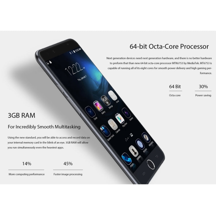 Ulefone Be Touch 3 16GB, Network: 4G, 5.5 inch Android 5.1 MT6753 Octa Core 1.3GHz, RAM: 3GB