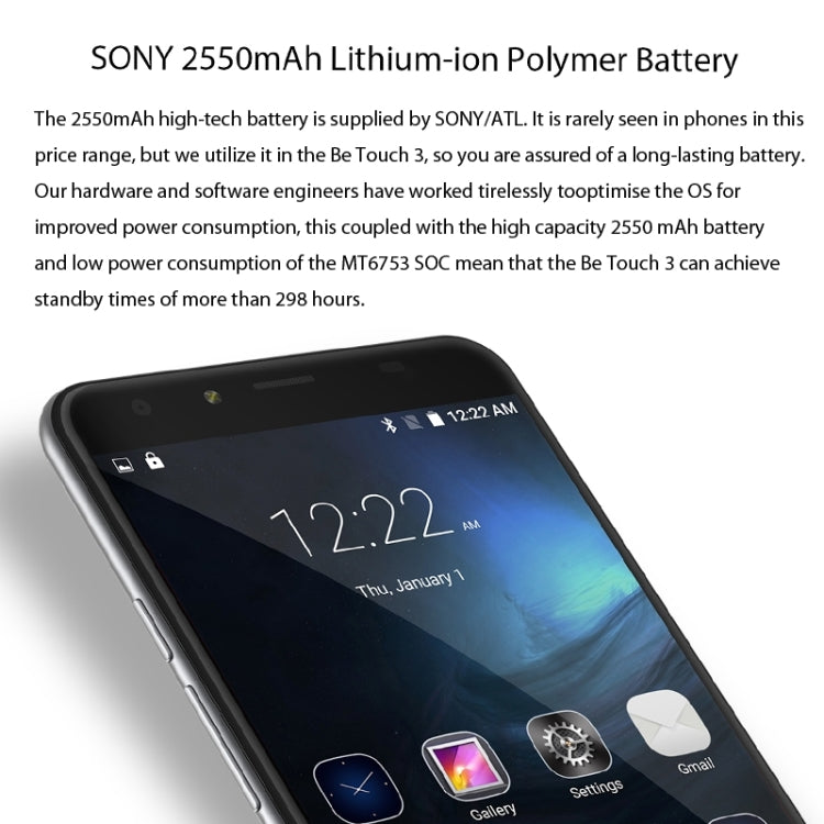 Ulefone Be Touch 3 16GB, Network: 4G, 5.5 inch Android 5.1 MT6753 Octa Core 1.3GHz, RAM: 3GB