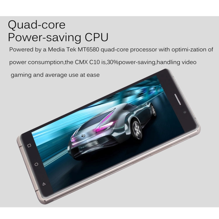 CMX C10, 1GB+8GB, 6 inch Android 5.1 MTK6580 Quad Core 1.3GHz, Network: 3G(White)