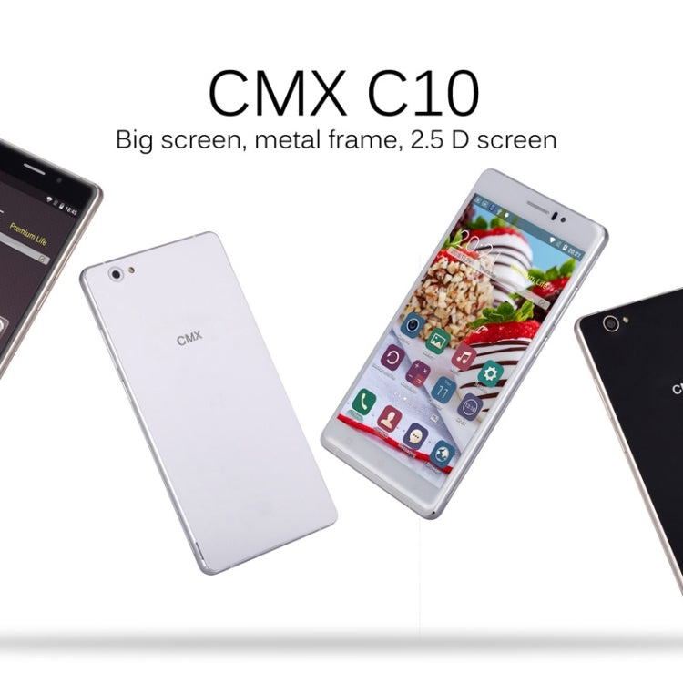 CMX C10, 1GB+8GB, 6 inch Android 5.1 MTK6580 Quad Core 1.3GHz, Network: 3G(White)