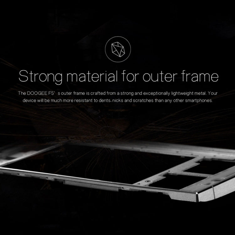 DOOGEE F5 16GB, Network: 4G, Fingerprint ID, Smart motion, 5.5 inch Android 5.1 MT6753 Octa-core 1.3GHz, RAM:3GB(Silver)