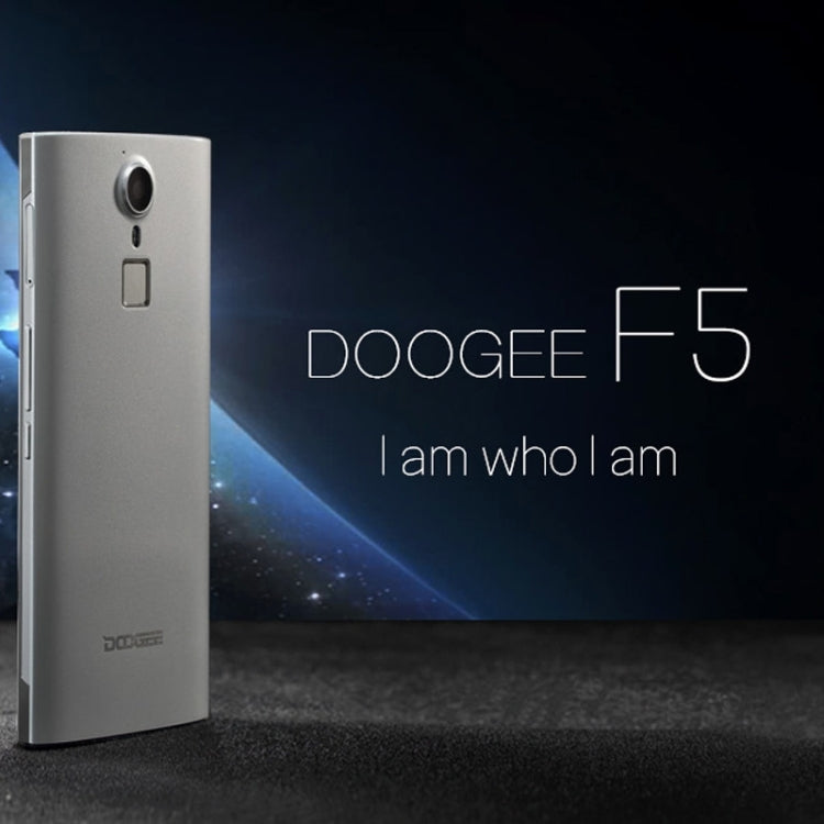 DOOGEE F5 16GB, Network: 4G, Fingerprint ID, Smart motion, 5.5 inch Android 5.1 MT6753 Octa-core 1.3GHz, RAM:3GB(Silver)