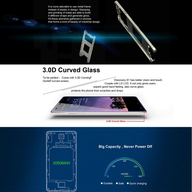 VKworld Discovery S1, 2GB+16GB, Naked-eye 3D, 5.5 inch Android 5.1 MTK6735a Quad Core up to 1.5GHz, Network: 4G