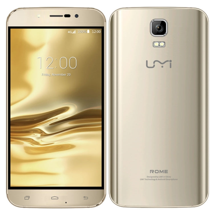 UMI ROME, 3GB+16GB, 5.5 inch Android 5.1 MT6753 Octa-core up to 1.3GHz, Network: 4G(Gold)