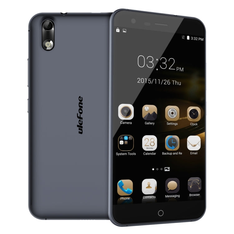 Ulefone Paris X, 2GB+16GB, 5 inch IPS 2.5D Screen Android 5.1 MTK6735 Quad-core 1.0GHz, Network: 4G(Black)