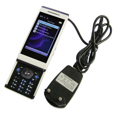 S860 GSM Touch Mobile Phone, Slide Design, Bluetooth FM & JAVA & TV, Dual SIM, Quad Band, Network: 2G