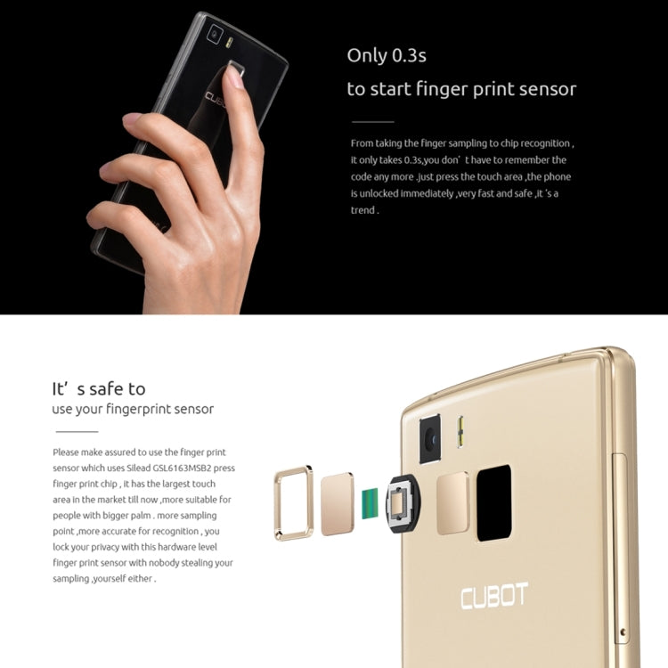 CUBOT S600, 2GB+16GB, 5.0 inch Android 5.1 MT6735A Quad-core 1.3GHz, Network: 4G(Black)