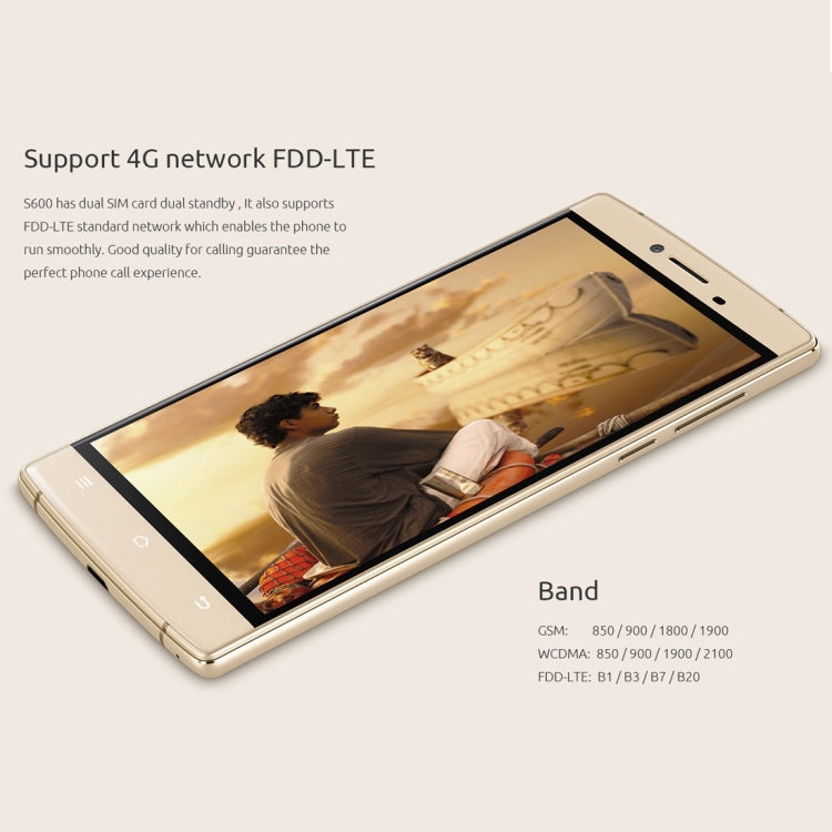 CUBOT S600, 2GB+16GB, 5.0 inch Android 5.1 MT6735A Quad-core 1.3GHz, Network: 4G(Black)