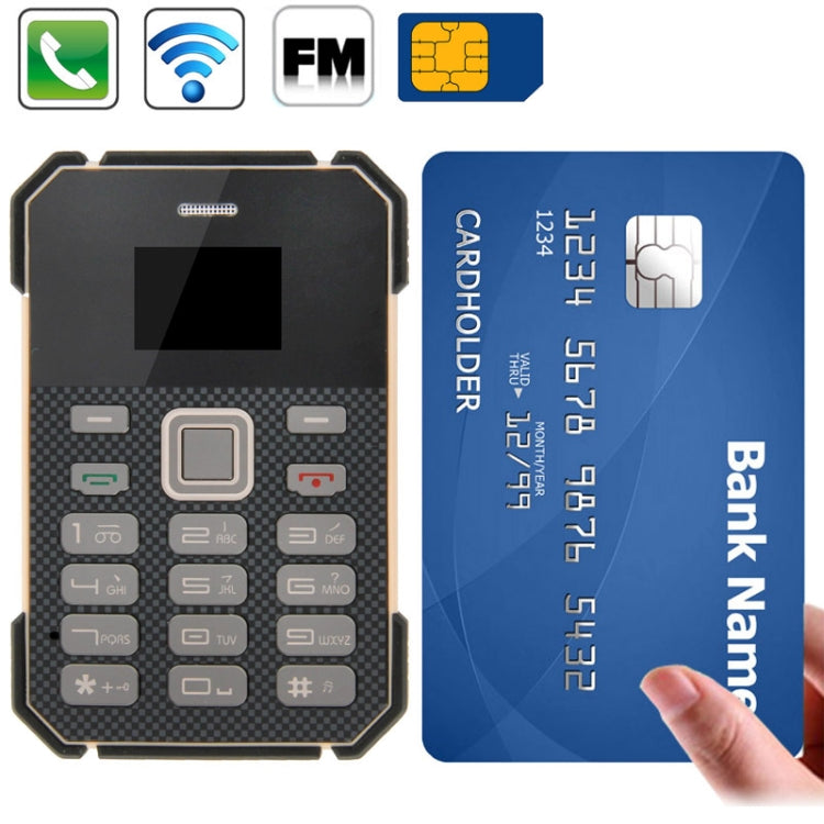 SOYES S1 Card Mobile Phone, 5.8mm Ultra Thin Mini, Low Radiation Bluetooth FM Radio, Network: 2G