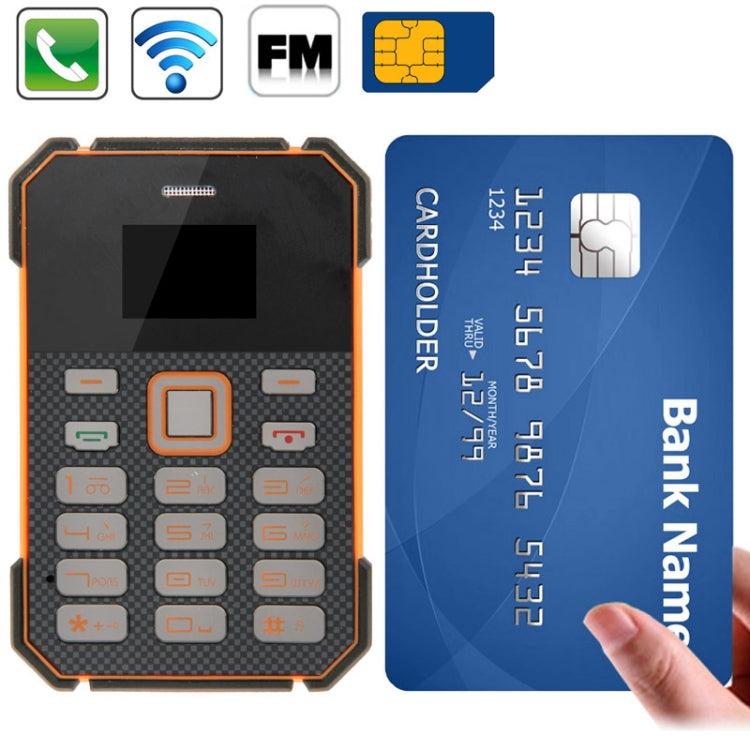 SOYES S1 Card Mobile Phone, 5.8mm Ultra Thin Mini, Low Radiation Bluetooth FM Radio, Network: 2G