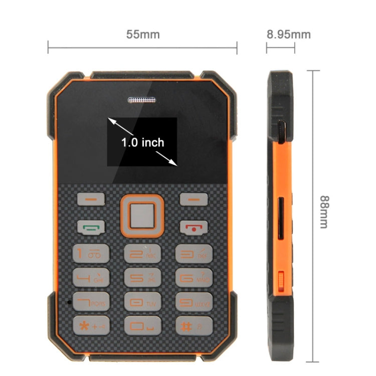 SOYES S1 Card Mobile Phone, 5.8mm Ultra Thin Mini, Low Radiation Bluetooth FM Radio, Network: 2G
