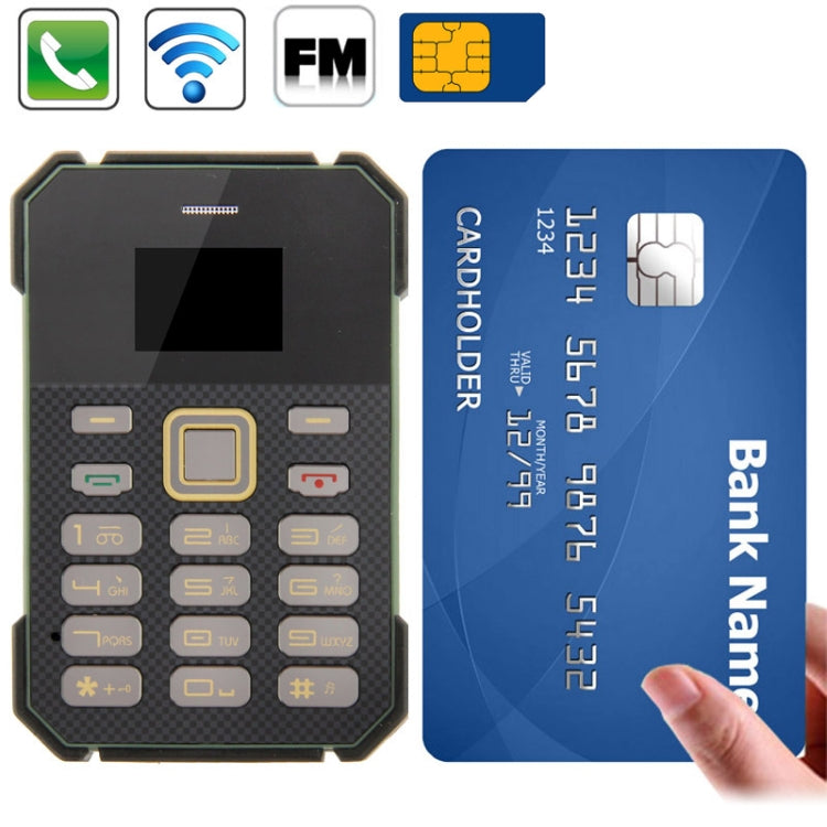SOYES S1 Card Mobile Phone, 5.8mm Ultra Thin Mini, Low Radiation Bluetooth FM Radio, Network: 2G