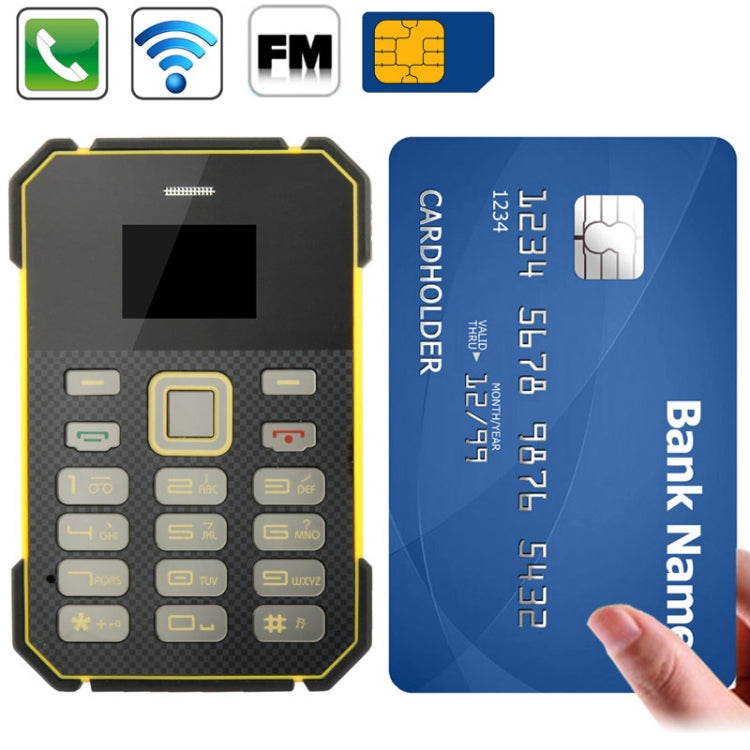 SOYES S1 Card Mobile Phone, 5.8mm Ultra Thin Mini, Low Radiation Bluetooth FM Radio, Network: 2G