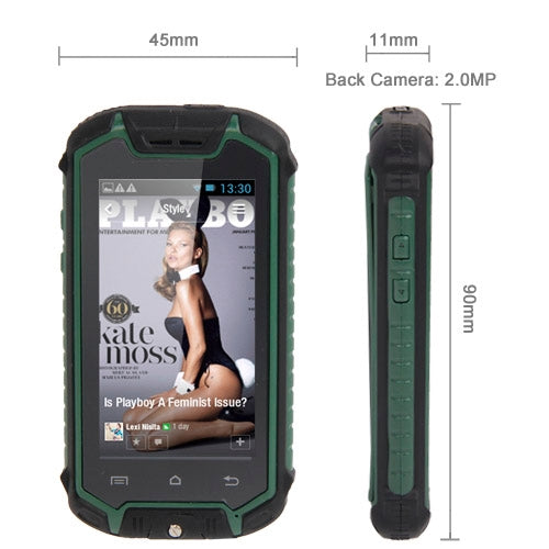 Z18 Smart Phone, Network: 2G, IP53 Waterproof Dustproof Shockproof, 2.45 inch MTK6575 1.0GHz, Dual SIM