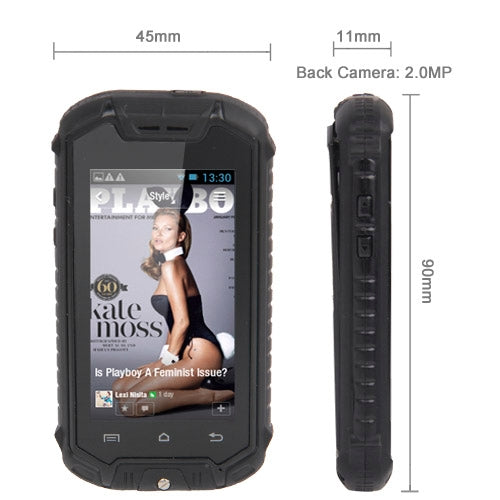 Z18 Smart Phone, Network: 2G, IP53 Waterproof Dustproof Shockproof, 2.45 inch MTK6575 1.0GHz, Dual SIM