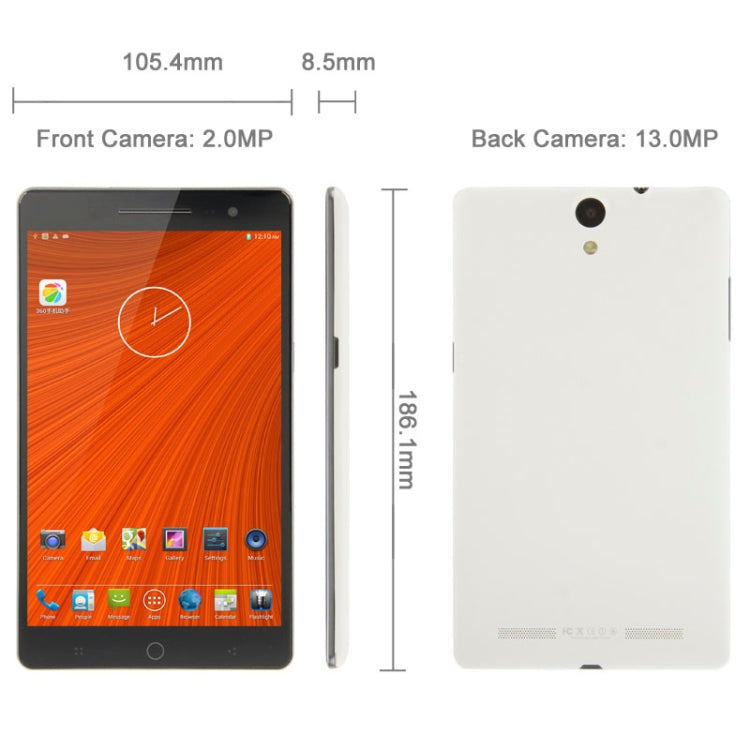 Ulefone U69 / U7 16GB, Network: 3G, 7.0 inch Ultra Slim Phablet, MTK6592 1.7GHz Octa Core, RAM: 2GB