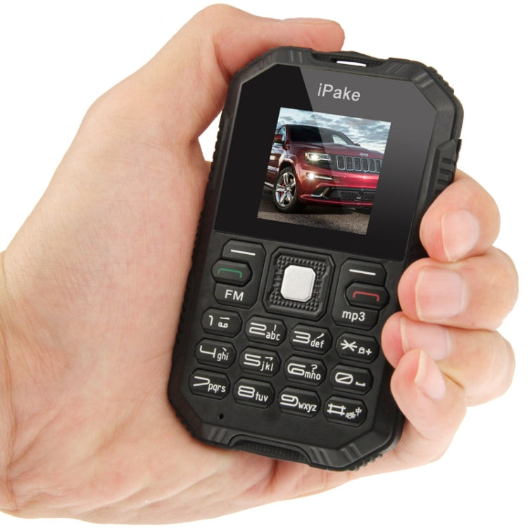 IPake Q8 GSM Card Phone, Ultrathin Rugged Mini Dustproof & Shockproof, Bluetooth, Neteork: 2G(Black)