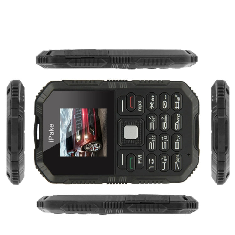 IPake Q8 GSM Card Phone, Ultrathin Rugged Mini Dustproof & Shockproof, Bluetooth, Neteork: 2G(Black)