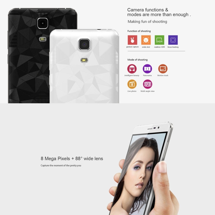 CUBOT Z100, 1GB+16GB, 5.0 inch Android 5.1 MT6735 Quad-Core 1.0GHz, Network: 4G