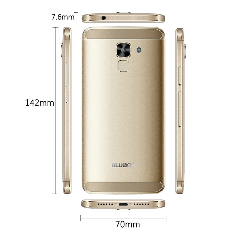 Bluboo Xfire 2, 1GB+8GB, 5 inch Android 5.1 MTK6580 Quad Core 1.2GHz, Network: 3G