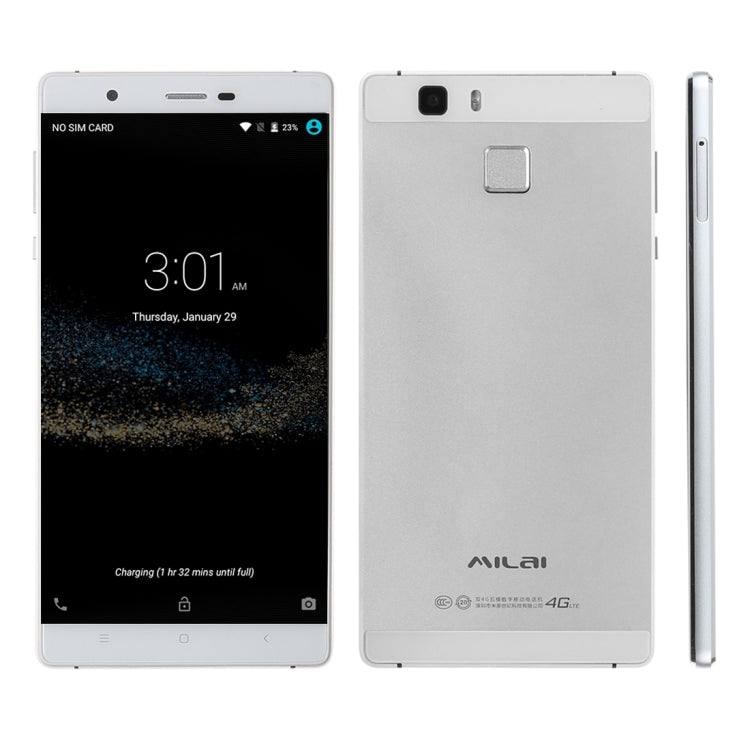Milai M6 Plus Smartphone 16GB, 5.25 inch Android 5.1 MT6735 Quad-core 1.0GHZ, RAM: 2GB, Network: 4G, GPS
