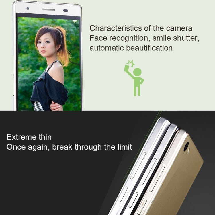 Milai M6 Plus Smartphone 16GB, 5.25 inch Android 5.1 MT6735 Quad-core 1.0GHZ, RAM: 2GB, Network: 4G, GPS