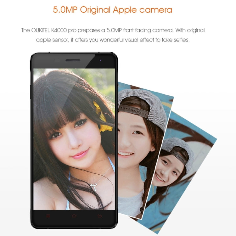 [HK Warehouse] OUKITEL K4000 Pro Smartphone 16GB, 5.0 inch Android 5.1 MTK6735P Quad Core 1.0GHZ, RAM: 2GB, Network: 4G, OTG, OTA, GPS, FM