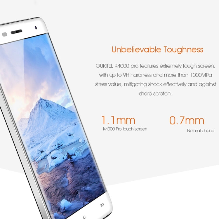 [HK Warehouse] OUKITEL K4000 Pro Smartphone 16GB, 5.0 inch Android 5.1 MTK6735P Quad Core 1.0GHZ, RAM: 2GB, Network: 4G, OTG, OTA, GPS, FM