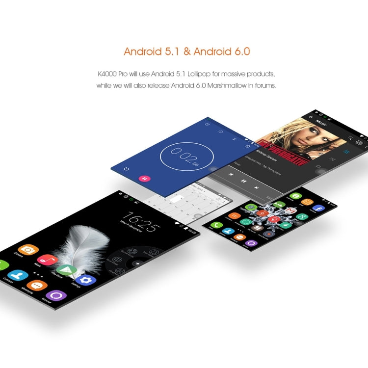 [HK Warehouse] OUKITEL K4000 Pro Smartphone 16GB, 5.0 inch Android 5.1 MTK6735P Quad Core 1.0GHZ, RAM: 2GB, Network: 4G, OTG, OTA, GPS, FM