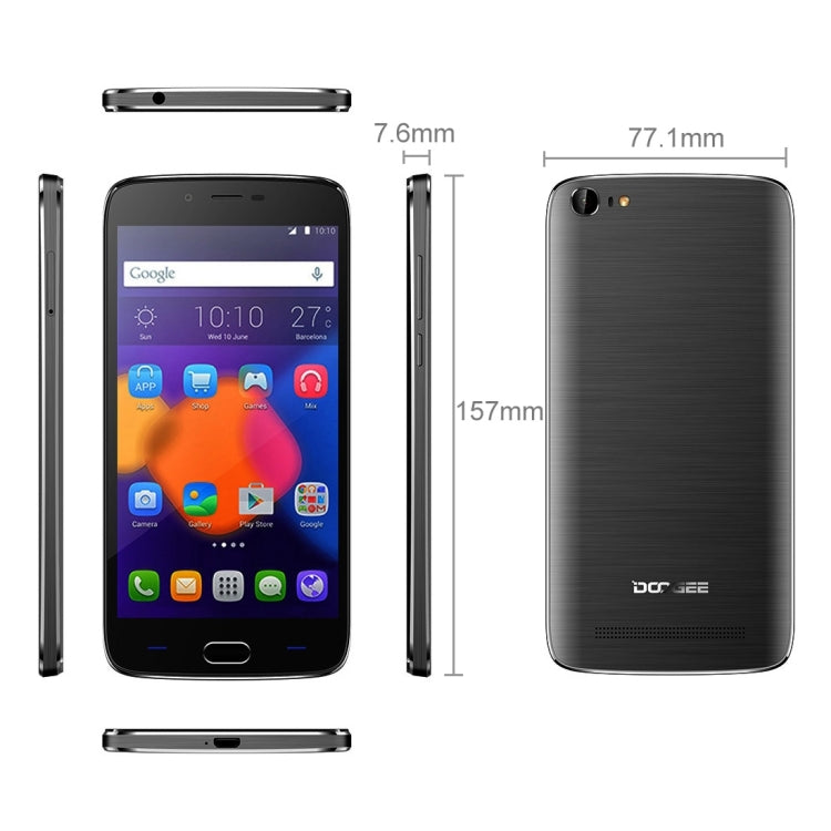 DOOGEE Y200, 2GB+32GB, 5.5 inch Android 5.1 MT6735 64-Bit Quad core, Hotknot OTA, Network: 4G