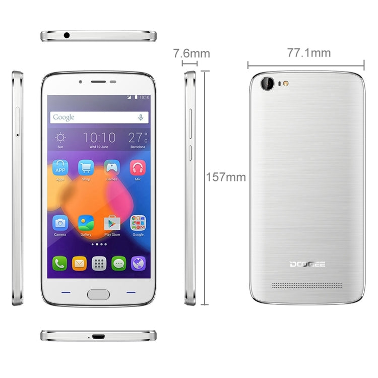 DOOGEE Y200, 2GB+32GB, 5.5 inch Android 5.1 MT6735 64-Bit Quad core, Hotknot OTA, Network: 4G