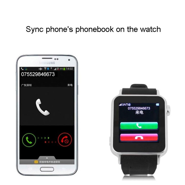 ZGPAX S69 GSM Smart Watch Phone, Pedometer / Sleep Traker / Anti-Lost / Bluetooth / 2.0M Camera, Network: 2G(Silver)