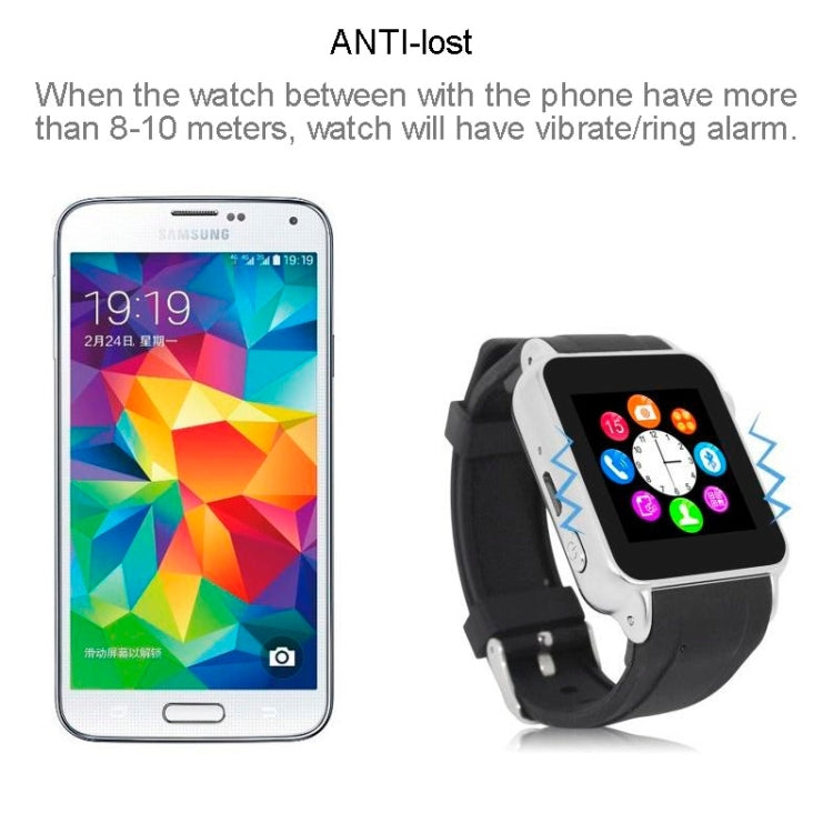 ZGPAX S69 GSM Smart Watch Phone, Pedometer / Sleep Traker / Anti-Lost / Bluetooth / 2.0M Camera, Network: 2G(Silver)