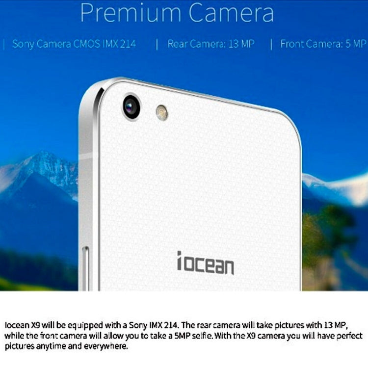 Iocean X9, 3GB+16GB, 5.0 inch Android 4.4, MT6752 Octa core 1.7GHz, OTG, Dual Band Wifi, GPS, Network: 4G(Black)