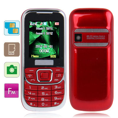 D900 Dual Band GSM Mobile Phone, Bluetooth FM, Dual SIM, Network: 2G
